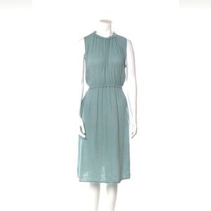 Raquel Allegra crewneck midi length dress
